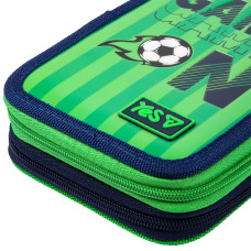 Пенал твердий "YES" /533714/  2 відділ. HP-01 Football Fan 13*21*4см (1/48)