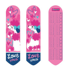 Закладки 2D "1В" /707341/ "Love XOXO" + лін.15см + табл. множ., 19*4,5 см (1/100) Закладки 2D "1В" /707341/ "Love XOXO" + лін.15см + табл. множ., 19*4,5 см (1/100)