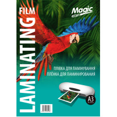 Плівка для ламінування "Magic" Карт. уп. глянець ф. А3 (303mm*426mm) (100арк.) товщ. 60(38/22) мкм /0608/ Плівка для ламінування "Magic" Карт. уп. глянець ф. А3 (303mm*426mm) (100арк.) товщ. 60(38/22) мкм /0608/