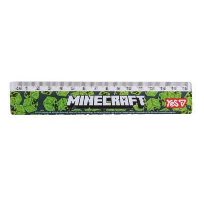 Лінійка 15см "YES" /370692/ "Minecraft" (1/20/1000)