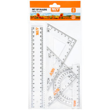 Набір лінійок "Yes" /370741/ (4 предм.) "Orange Line" , лінійка 20 см (1/24/288)