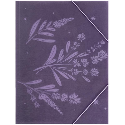 Папка на гумках А4+ "Axent" /1509-36-A/ Laura Ashley Lavender-1 (1/12/180)