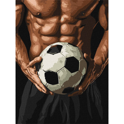 Картина за номерами "Ідейка" /KHO8627/  "Торс футболіста Football" 30*40см