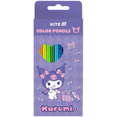 Олівці кольорові "Kite" 12 кол. /HK25-051-2/ Kuromi Куромі (1/12)