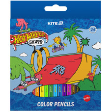 Олівці кольорові "Kite" 24 кол. /HW25-055-2/ Hot Wheels Skate (1/6) Олівці кольорові "Kite" 24 кол. /HW25-055-2/ Hot Wheels Skate (1/6)