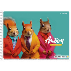 Альбом для малювання "Star" А4/20арк./PB-SC-020-8532/ спіраль, 100г/м2, УФ-лак (9/108)