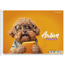 Альбом для малювання "Star" А4/20арк./PB-SC-020-8532/ спіраль, 100г/м2, УФ-лак (9/108)