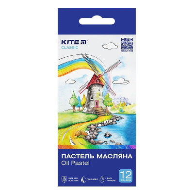 Пастель масляна "Kite" /K-071/ 12 кольорів Classic (67638) (1/12)