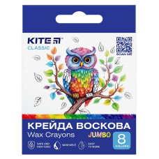 Крейда воскова "Kite" /K-076/ Jumbo, 8 кол. Classic (67630) (1/12) Крейда воскова "Kite" /K-076/ Jumbo, 8 кол. Classic (67630) (1/12)