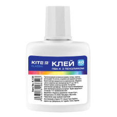 Клей ПВА "Kite" /K-134/ з пензликом 40мл Classic (67740) (1/45)
