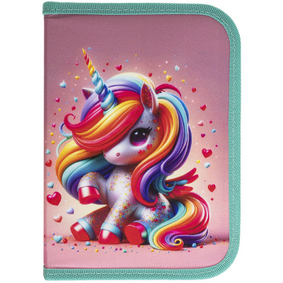 Пенал "CLASS" /25001C/ пенал 1 відд., пустий, "Cute Unicorn Єдиноріг"