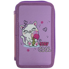 Пенал "CLASS" /25302C/ пенал 2 відд., пустий, "Сool Kitten"