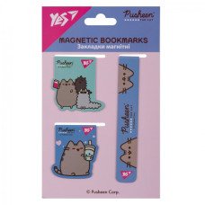Закладка-магніт "YES" /708348/ "Pusheen", 3 шт (1/10/50)