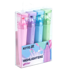 Маркер текстовий "Kite" /K24-1146-4/ "Highlighter"  Creative Glitter, набір з 4-х кольорів (1/50)
