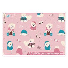 Альбом для малювання "Бріск" А4/12арк. (100г/м.кв.)  AB-12 (262) (24/192) скоба