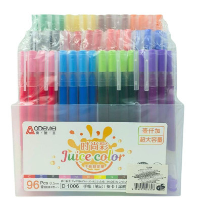 Ручка гелева "AODEMEI" /D1006/ "Juice Color" 0,5мм, мікс (96/384)