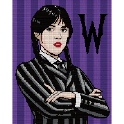 Алмазна мозаїка "SANTI" /955333/ "Wednesday Addams", 40*50 см