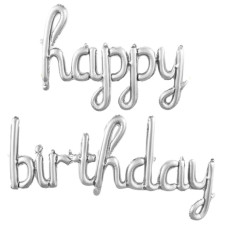 Кулька гірлянда "WB" /10430/ Happy (45*88см) Birthday (120*53см) срібло (1/12) Кулька гірлянда "WB" /10430/ Happy (45*88см) Birthday (120*53см) срібло (1/12)
