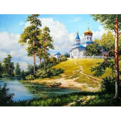 Алмазна мозаїка "Go to art" /178352/ "Рідний край" 40*50см  