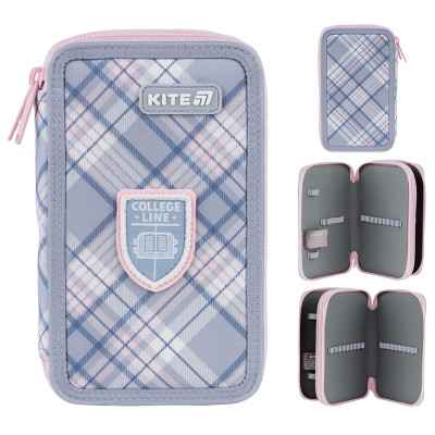 Пенал "Kite" /K25-623-1/ 2 від., без наповнення 623 College Line Girl (1/50)