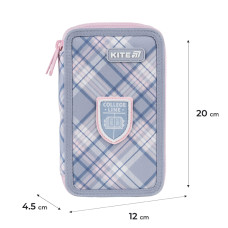 Пенал "Kite" /K25-623-1/ 2 від., без наповнення 623 College Line Girl (1/50)