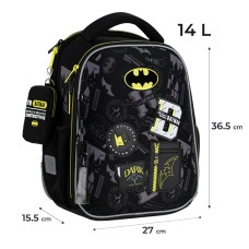 Рюкзак "Kite" /DC25-555S/ Education 555 DC Batman (1/4) Рюкзак "Kite" /DC25-555S/ Education 555 DC Batman (1/4)