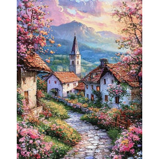 Алмазна мозаїка "Go to art" /177428/ "Рожевий ранок" 40*50 см  