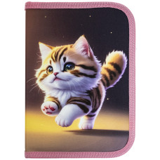 Пенал "CLASS" /25204C/ пенал 1 відд., пустий, 2 відворота, "Kitty"