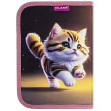 Пенал "CLASS" /25204C/ пенал 1 відд., пустий, 2 відворота, "Kitty"