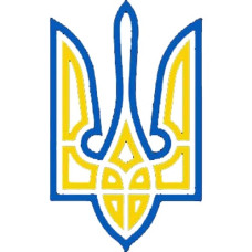Набір для творчості зі стразами (наліпка) "Go to art" /177089/ "Тризуб" 13*13 см (1/5)