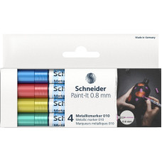 Набір маркерів 4 кол. "SCHNEIDER" /ML01011502/ акрилові, металік Paint-It 0,8 мм Набір маркерів 4 кол. "SCHNEIDER" /ML01011502/ акрилові, металік Paint-It 0,8 мм