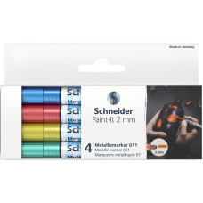 Набір маркерів 4 кол. "SCHNEIDER" /ML01111502/ акрилові, металік Paint-It 2,0 мм Набір маркерів 4 кол. "SCHNEIDER" /ML01111502/ акрилові, металік Paint-It 2,0 мм