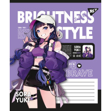 Зошит уч. "YES" 60арк.# /767763/ "Brightness style" (10/160)
