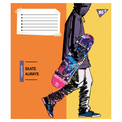 Зошит уч. "YES" 60арк.# /767815/ "Skate is always" (10/160)