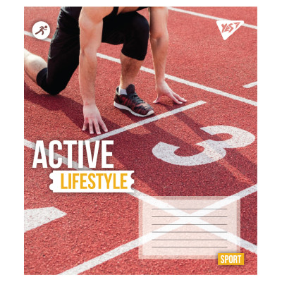 Зошит уч. "YES" 96арк.# /767714/ "Active lifestyle" (5/120)