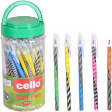 Ручка масляна "Cello" /CL378L/ синя, 50шт в банці (50) Ручка масляна "Cello" /CL378L/ синя, 50шт в банці (50)