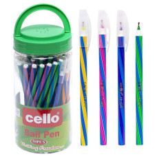 Ручка масляна "Cello" /CL678L/ синя, 50шт в банці (50) Ручка масляна "Cello" /CL678L/ синя, 50шт в банці (50)