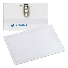 Бедж "BuroMAX" /BM 5401/ 55*90 з булавкой+ прищіпкой (50/2000) Бедж "BuroMAX" /BM 5401/ 55*90 з булавкой+ прищіпкой (50/2000)