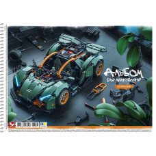 Альбом для малювання "Школярик" А4/20арк./PB-SC-020-8027/ спiраль, 120г/м2, ВД-лак (9/90)