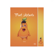Скетчбук B6/64 "4PROFI" /902873/ ЧИСТІ "Fruit artnote" papaya, кол.вн/бл, термокл, мат/лам, 70г