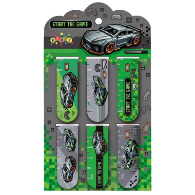Закладки-магнітні "Kidis" /13218/ Supercar 6шт на планшеті (1/45)