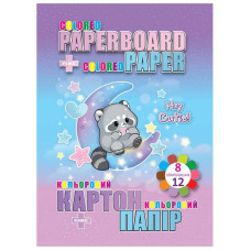 Набір картон+папір кол. "Kidis" /13295/ картон 8арк.+папір двост.12арк Raccoon (8) Набір картон+папір кол. "Kidis" /13295/ картон 8арк.+папір двост.12арк Raccoon (8)