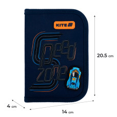 Пенал "Kite" /K25-622-4/ 1 від., 2 відв., без наповнення 622 Speed Zone (1/48)