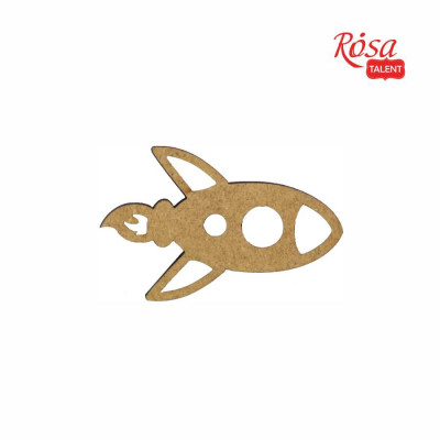 Міні-Заготовка "Rosa Talent" „Ракета“ /582/ 15шт, МДФ, 5,8х3,6см