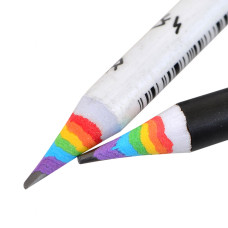 Олівець пр."Yes"/280549/ ECO "Black and White" паперов з гумкою , 24шт./туба, 2 диз. (24/240)