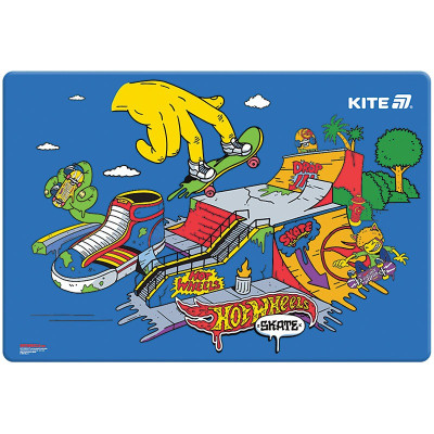 Підкладка настільна "Kite" /HW25-207-2/ 42,5x29см, Hot Wheels Skate (1/10/200)