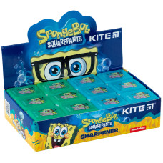 Точилка "Kite" /SB24-116/ з контейнером прямокутна SpongeBob SquarePants (24/1440)