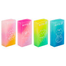 Гумка "Kite" /K24-143/ Jelly cat, мікс (24)