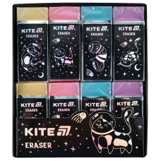 Гумка "Kite" /K24-144/ з глітером Universe, мікс (24)
