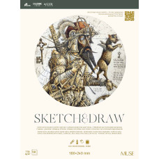 Скетчбук 180х240/50арк. "MUSE" /PB-GB-050-081/ склейка 115г/м2 (4) Скетчбук 180х240/50арк. "MUSE" /PB-GB-050-081/ склейка 115г/м2 (4)